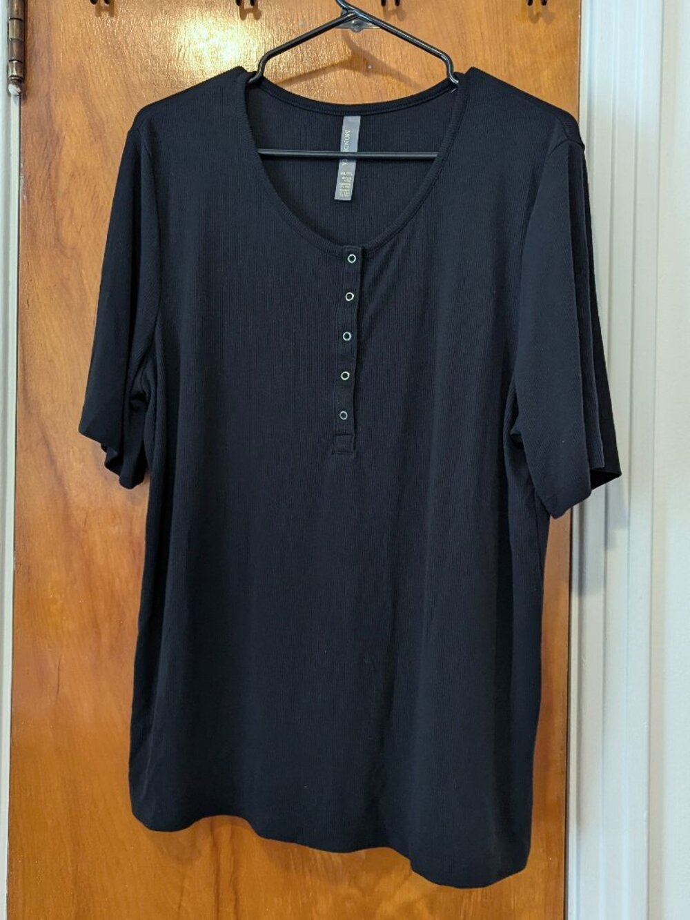 Mondetta Soft Ribbed Short sleeve Henley (XXL)